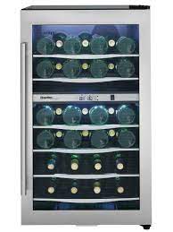 wine cooler in stainless steel