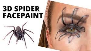 3d spider eye halloween face paint