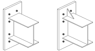 extended end plate connections for