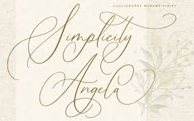 All fonts are categorized and can be saved for quick reference and comparison. Simplicity Angela Calligraphy Font All Free Fonts