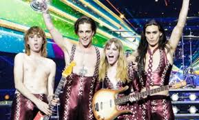 They took their band name from the danish word for 'moonlight', as a tribute to their bassist victoria's home country. Eurovision Rock Band Maneskin Accused Of Doing Coke On Live Tv