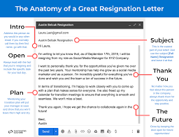 resignation letter