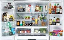 What should go on top shelf of fridge?