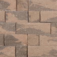 Charcoal Tan Concrete Wall Block