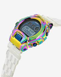 I wear neon colored shoes, i wear rainbow nato straps on i love color! G Shock Gm 6900 X Kiths Co Branding Rainbow