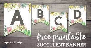 succulent free printable alphabet