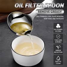 Sold and shipped by zulay deals. Kitchen Accessories Oil Filter Spoon Stainless Steel Soup Oil Separation Tool Buy At A Low Prices On Joom E Commerce Platform