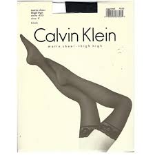 Calvin Klein Matte Sheer Thigh High Stockings Nwt