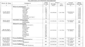 karnataka sslc time table 2024