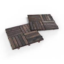 Solid Hardwood Acacia Deck Tile