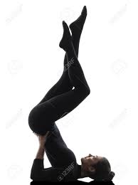 The handstand should be as tall as possible. One Caucasian Woman Practicing Gymnastic Salamba Sarvangasana Stock Photo Picture And Royalty Free Image Image 20879110