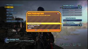 Looking it up i found you. How To Reset Ultimate Vault Hunter Playthrough On Borderlands 2 Youtube