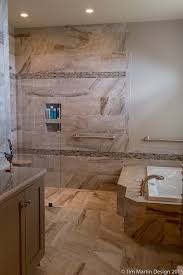 curbless shower master bath remodel in