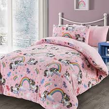 Unicorn Rainbow Quilt Cover Bedding Set
