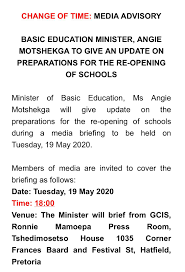 She is also a member of the african national congress (anc) national executive committee. South African Government News Update Basic Education Minister Angie Motshekga Will Brief Media On Preparations For The Re Opening Of Schools Amid The Covid 19 Lockdown At 6pm Facebook