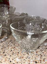 Ten Glass Tea Cup Set With A Glass