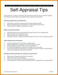 Performance Appraisal Form Doc Employee Self Template Infantry