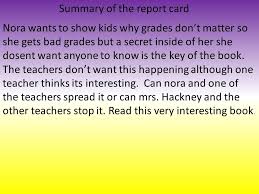 The use and misuse of grades and testing in school. The Report Card Ppt Video Online Download