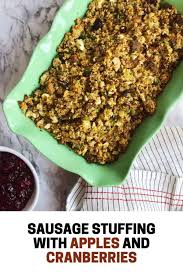 sausage stuffing with apples and