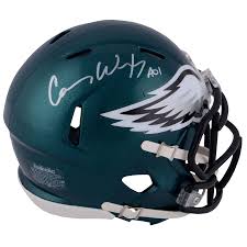 Mix & match this hat with other items to create an avatar that is unique to you! Carson Wentz Philadelphia Eagles Autographed Riddell Speed Mini Helmet