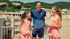 He's here to help us shape the future of sports. Coronavirus Roger Federer Surprises Two Young Italian Tennis Players