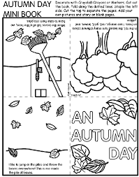 These colorized versions of black and white photographs allow you to look at a piece of history with a different eye. Autumn Day Mini Book Coloring Page Crayola Com