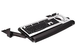 Under desk keyboard tray 54 items. 3m Mmmkd90 Adjustable Under Desk Keyboard Drawer 27 3 10w X 16 8 10d Black Newegg Com