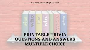 A team of editors takes feedback from our visitors to keep trivia as up to date and as accurate as possible. 100 Printable Trivia Questions And Answers Multiple Choice Trivia Qq