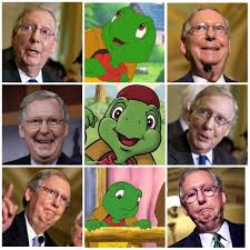 Compare that turtle to mcconnell. My Grandma Said Mitch Mcconnell Looks Like A Sinister Franklin Politicalhumor