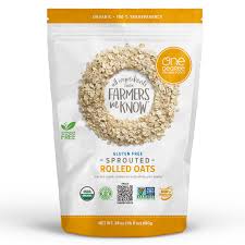 organic sprouted rolled oats one