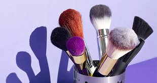 unicorn lashes colorful makeup brushes