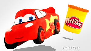 Cars Lightning Mcqueen Play Doh Stop Motion Video Disney Cars Youtube