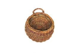 Rustic Twig Basket Natural Pocket