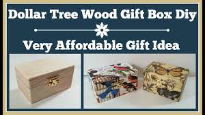 dollar tree wood gift box diy very