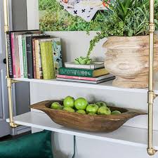 Glam Pipe Shelving And Lighting Ideas