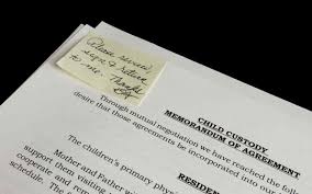 child custody agreement