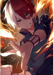 Hair is one of the most distinctive features of characters, since simplified anime artstyle tends to suffer from too much similarity between characters. Amazon Com Wernerk Anime My Hero Academia Bakugou Todoroki Poster Anime Characters Decorative Poster Photo Painting Wall Decor Nice Gift For Anime Fans J Posters Prints