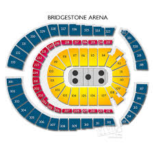 Studious Bridgestone Arena Chart Bok Arena Seating Chart