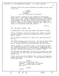 How To Format An Animation Screenplay Sample Page Screenplay