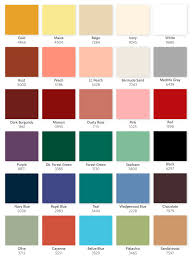 Our Signature Brand Color Card Color Card Table Linens