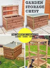 garden storage chest diy tutorial
