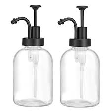 Clear Glass Jar Soap Dispenser