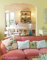 yellow walls with pink and other pastel