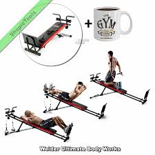 Details About Weider Ultimate Body Works Workout Exercise Machine Gym Bench With Fitness Mug