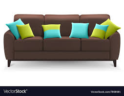 decorative cushions vector image