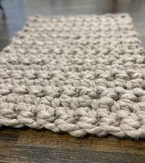 diy crochet rug with bulky yarn super