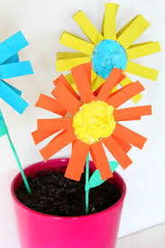 how to make paper flowers for kids with