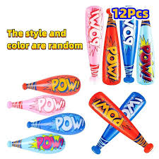 12pcs pow inflatable baseball bats
