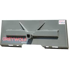 skid steer 2 receiver hitch plate