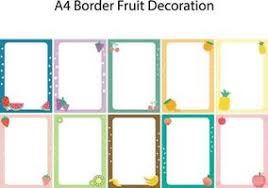 fruit border vector art icons and